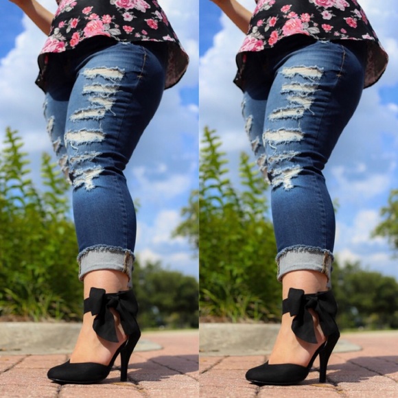 torrid Denim - Torrid Distressed Boyfriend Skinny Jeans Size 20